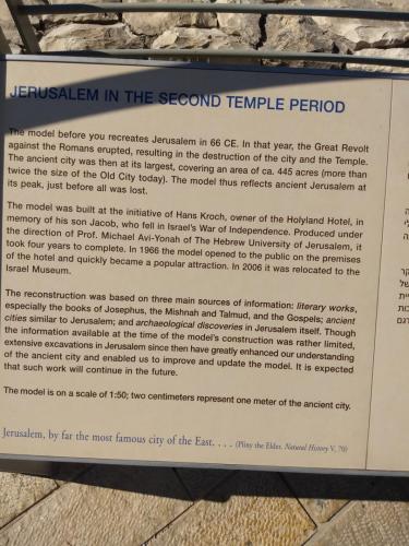 Model of Jerusalem at the Israel Museum