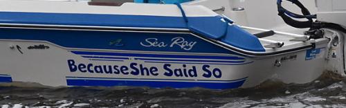 Interesting name for a boat!