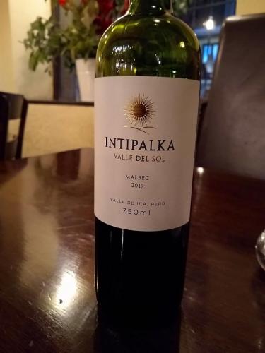We found a Peruvian wine we really liked