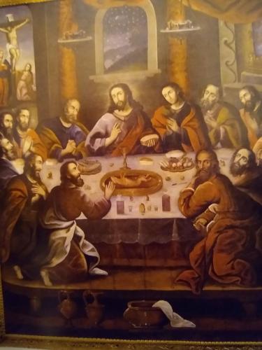 Cuzco Cathedral, the last supper with guinea pig