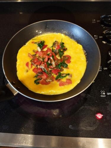 Morning veggie omelette
